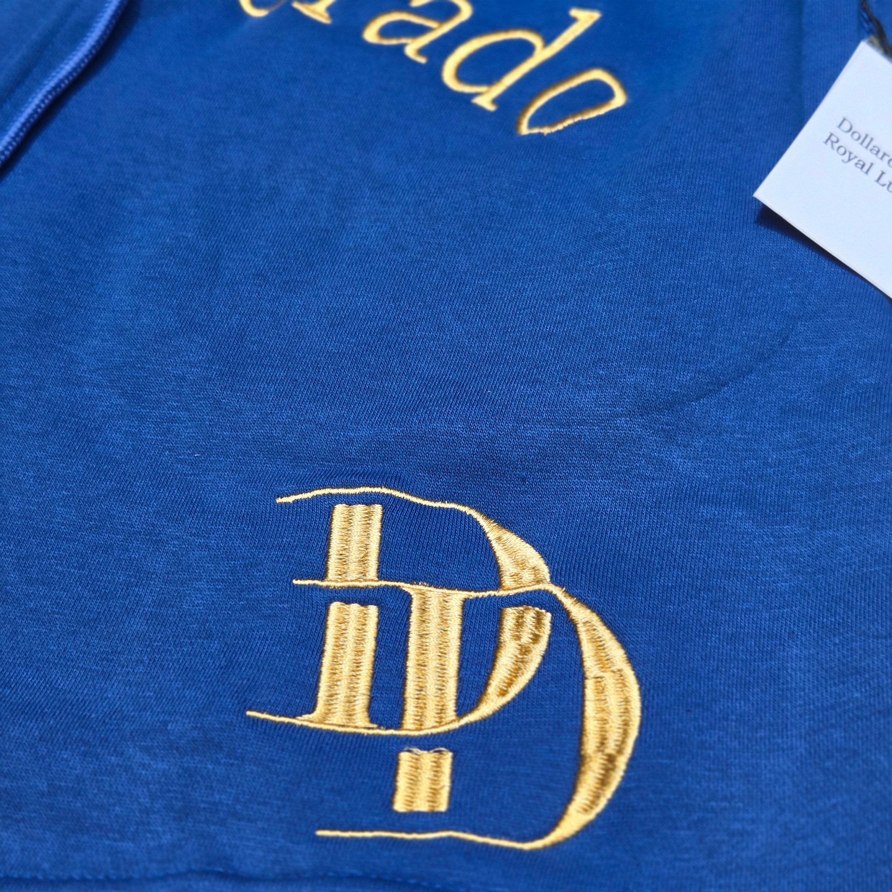 DollarDorado Royal Luxury Plush Shorts-Sapphire Blue