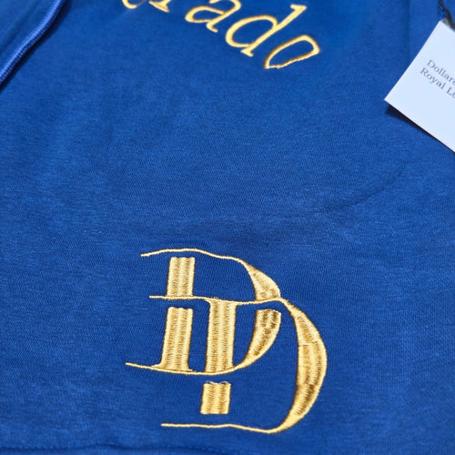 DollarDorado Royal Luxury Plush Shorts-Sapphire Blue