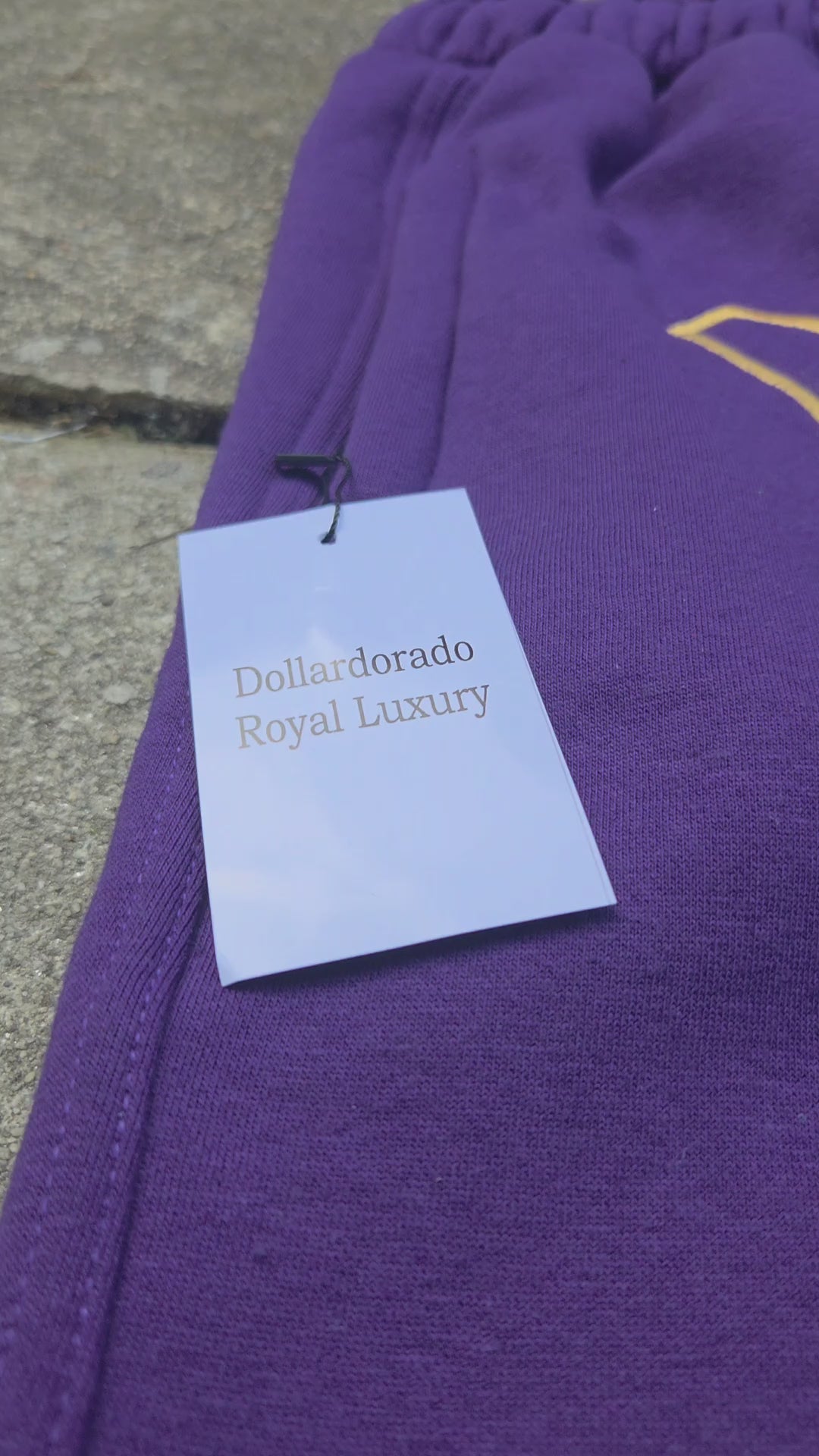 DollarDorado Royal Luxury Plush Shorts - Purple
